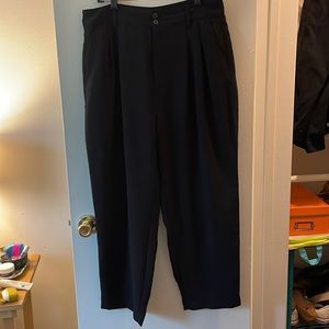 Madewell size 12 pleat front black work pants